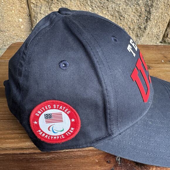 Polo Ralph Lauren Cap/Hat 2020 Olympics Paralympic Team USA Navy Blue &. Red NWT - Picture 3 of 7